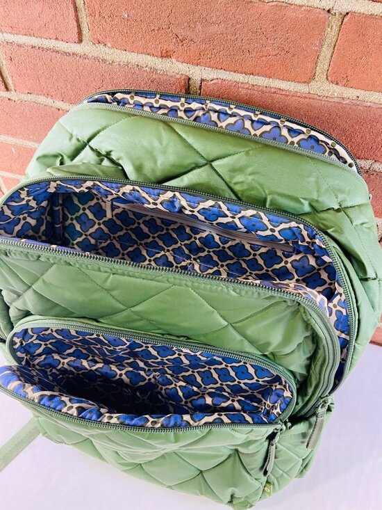 Vera Bradley Large Backpack - Pearlized Cedar Green - NWT main image 10